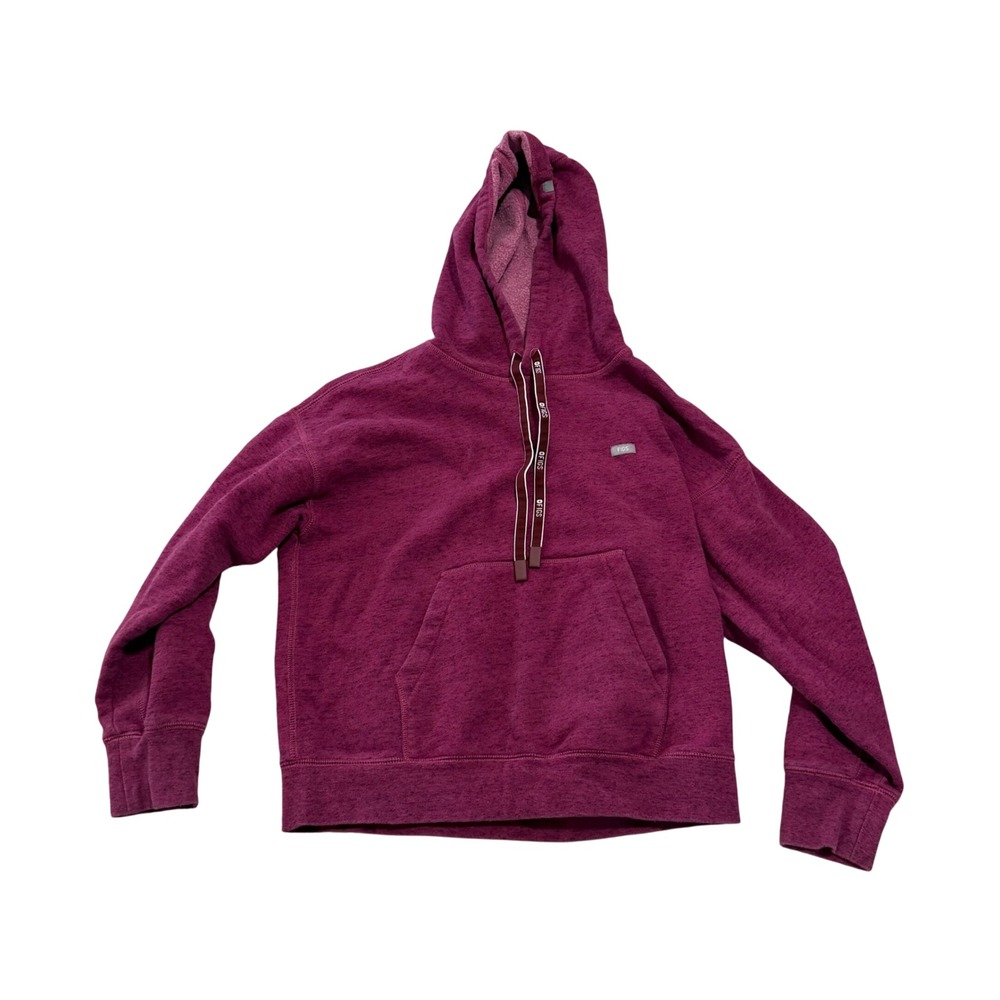 FIGS Heathered Purple Fleece Lined Pullover Hoodie M soft Nurse Off Shift cozy